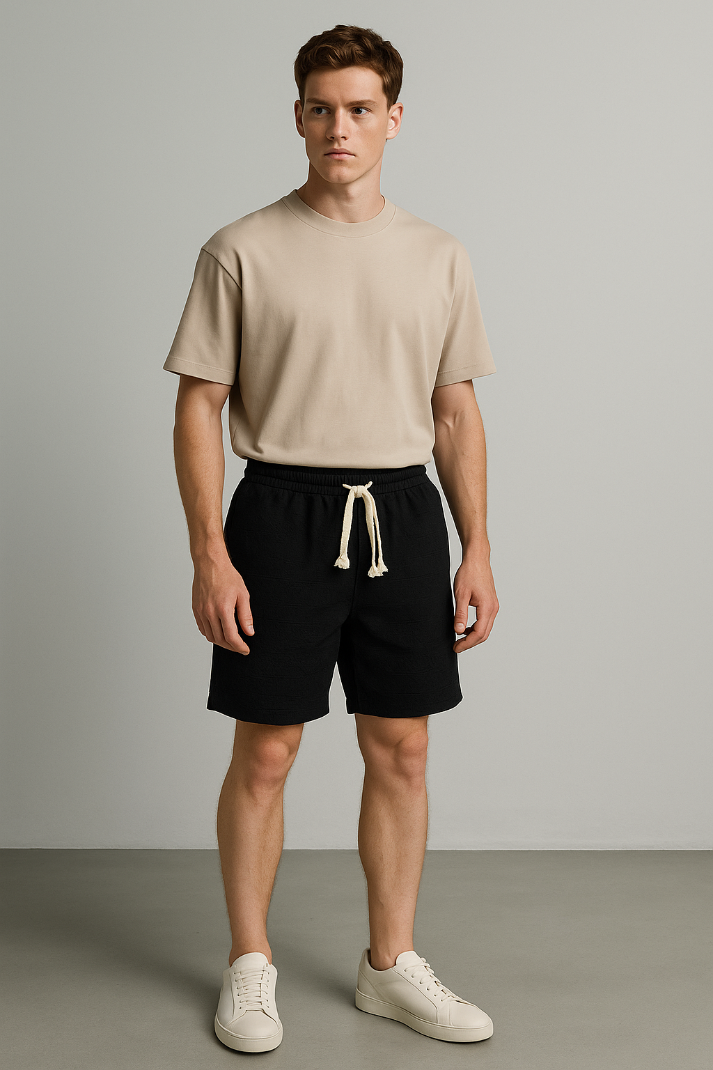 Pantalones cortos informal con cordón