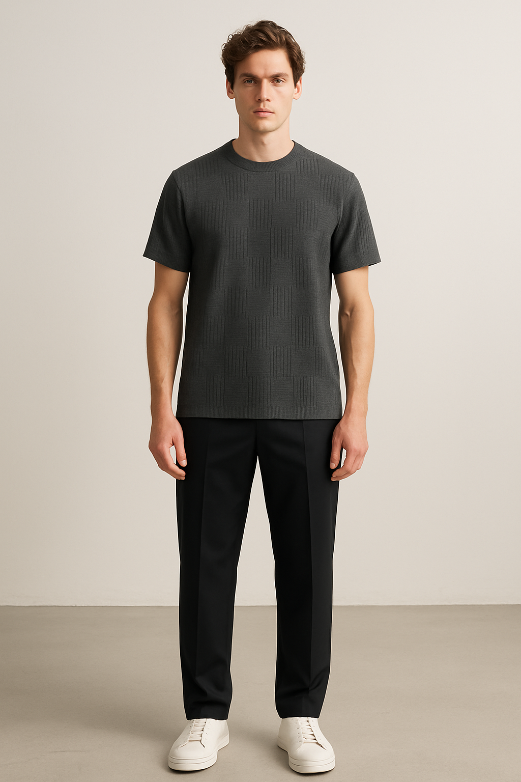 Camisa informal con textura