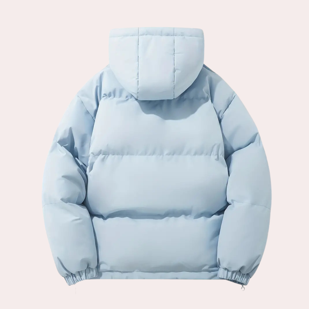Cálida Chaqueta Acolchada con Capucha para Hombre