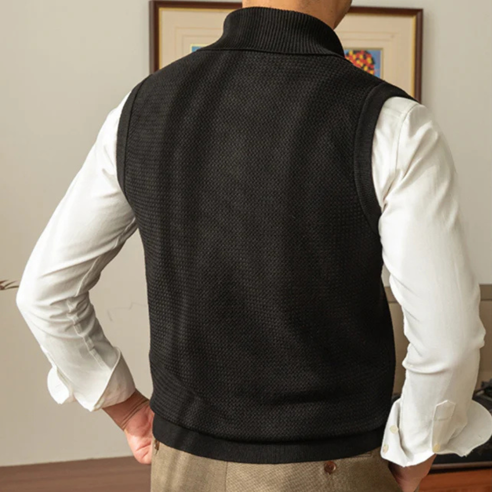 Chaleco Suéter de Punto de Moda para Hombre
