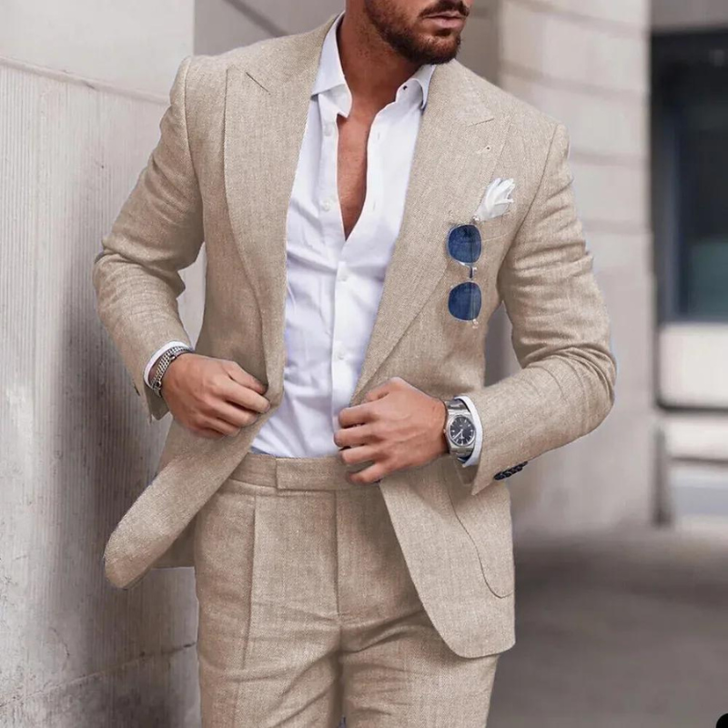 Traje Para Invitado De Boda Informal De Dos Piezas Para Hombre | Clásico