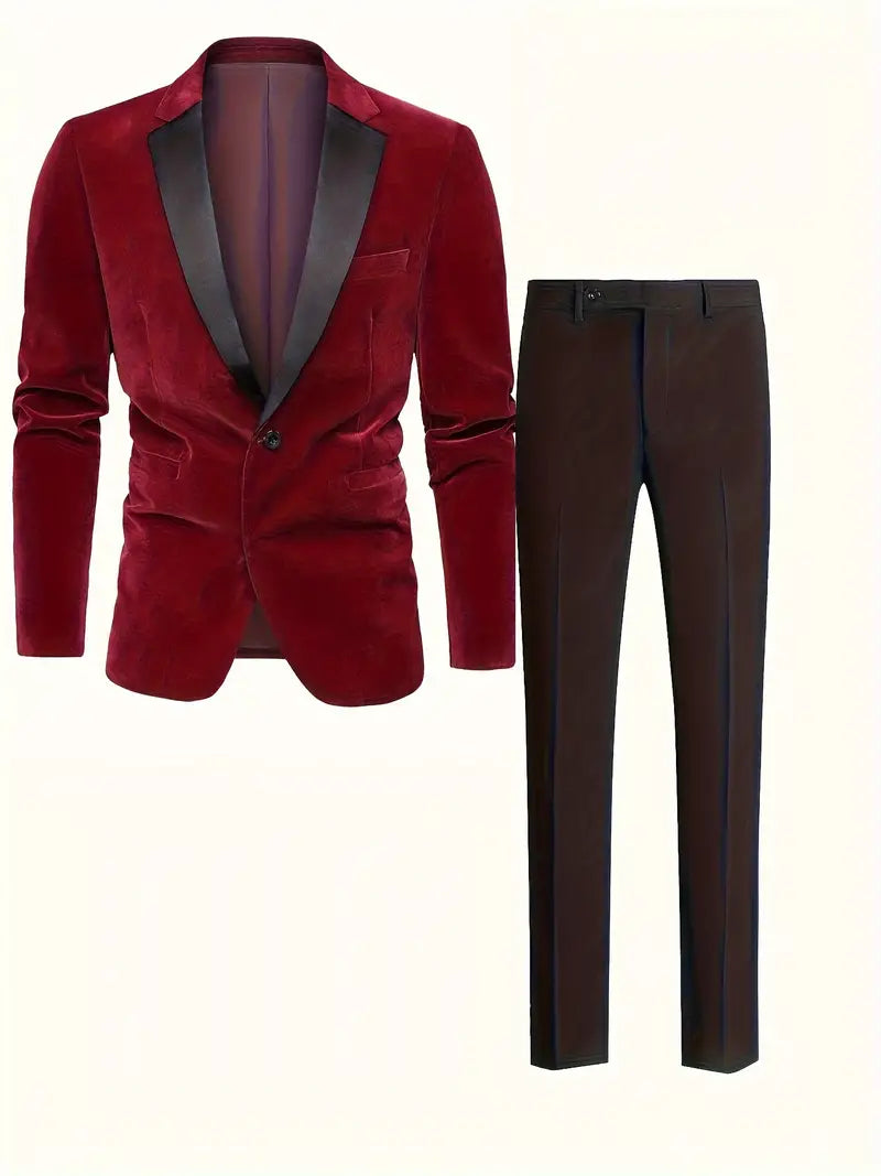 Traje Para Invitado De Boda Para Hombre Con Un Solo Botón | Moderno