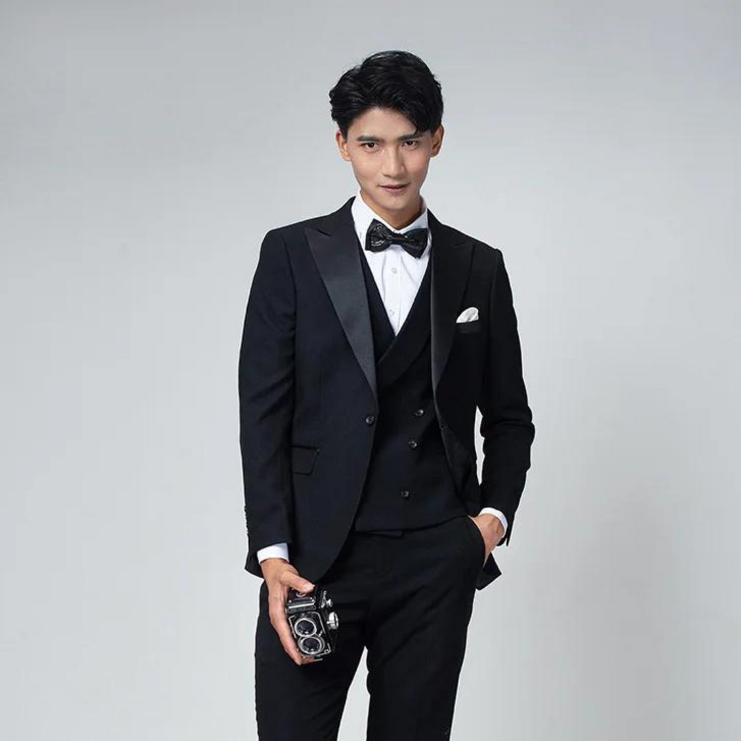 Traje Para Invitado De Boda clásico Corte ajustado para hombre | 3 piezas