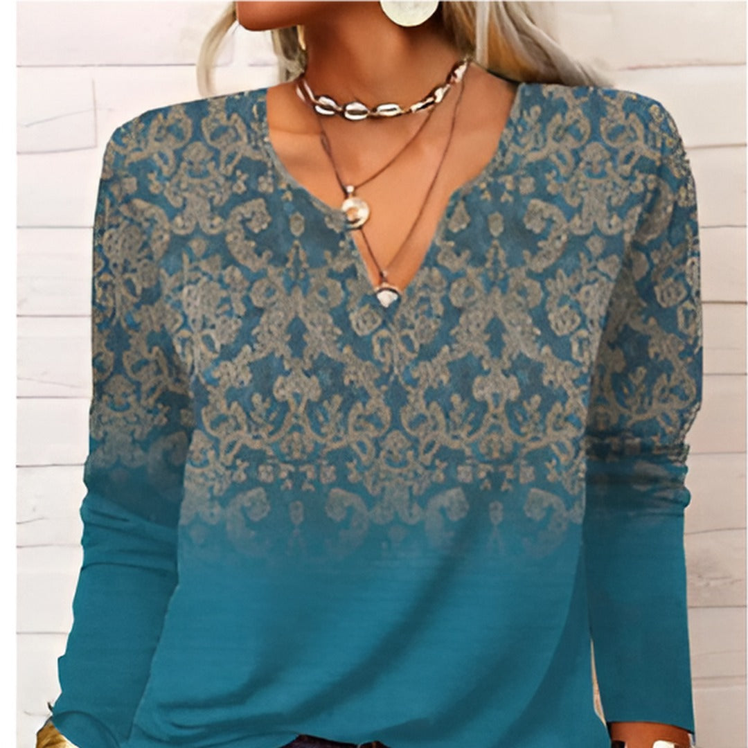 Blusa Estampada Elegante Para Mujer | Cómoda
