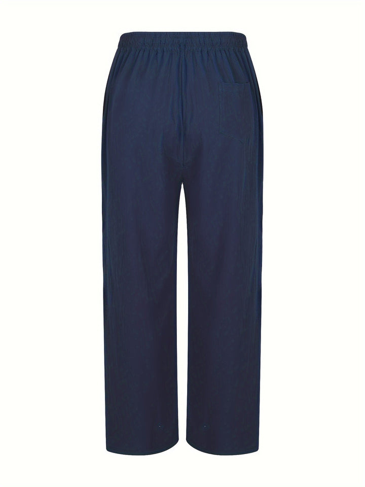 Pantalones Rectos Para Hombre | Cintura Elástica