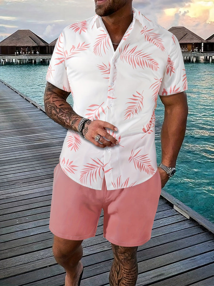 Conjunto de 2 piezas para hombre Tropical Verano | Informal