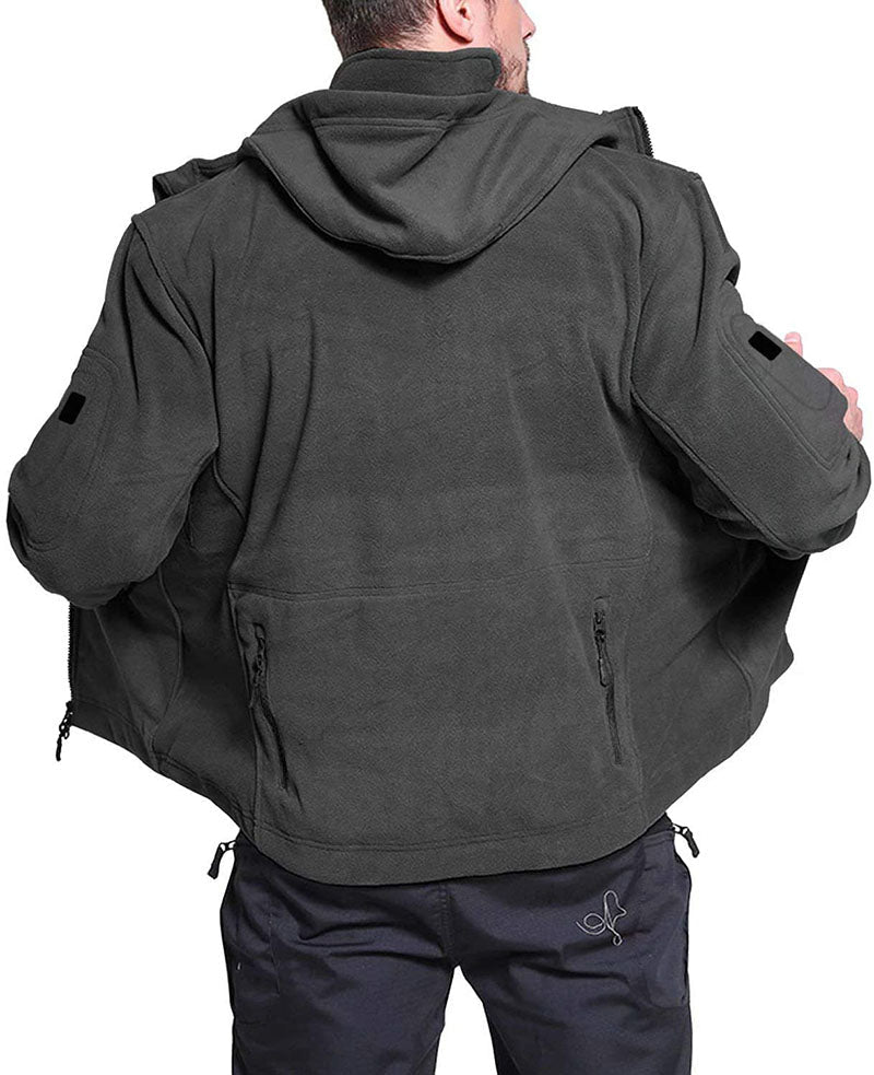 Chaqueta Táctica Con Capucha Para Hombre | Multibolsillos