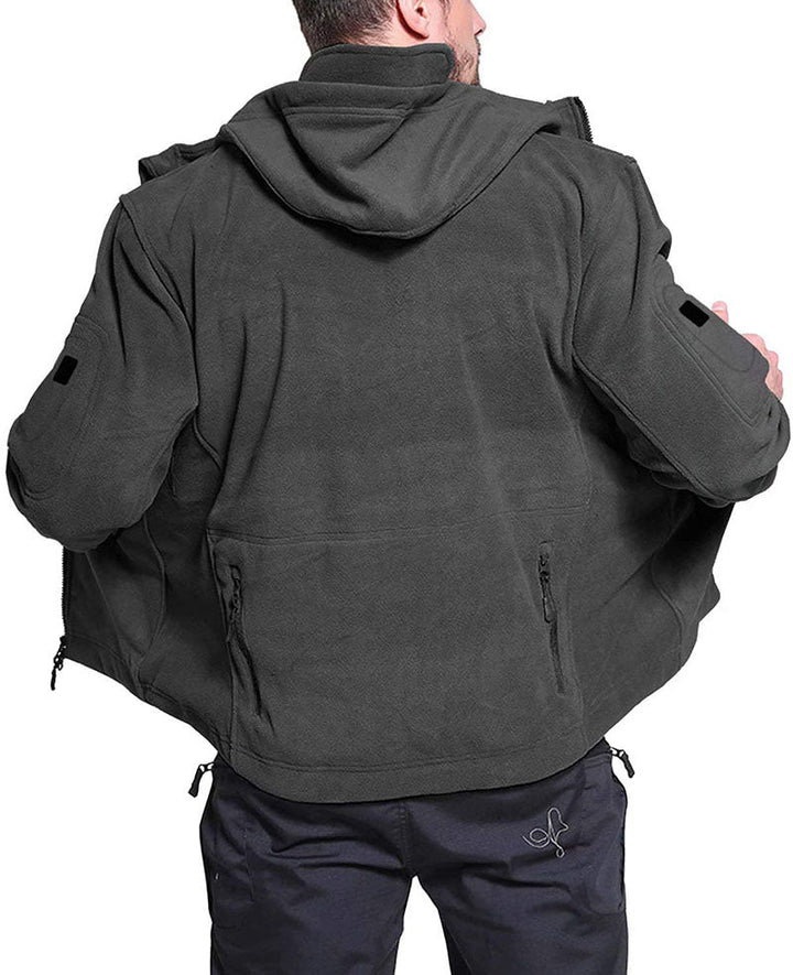 Chaqueta Táctica Con Capucha Para Hombre | Multibolsillos