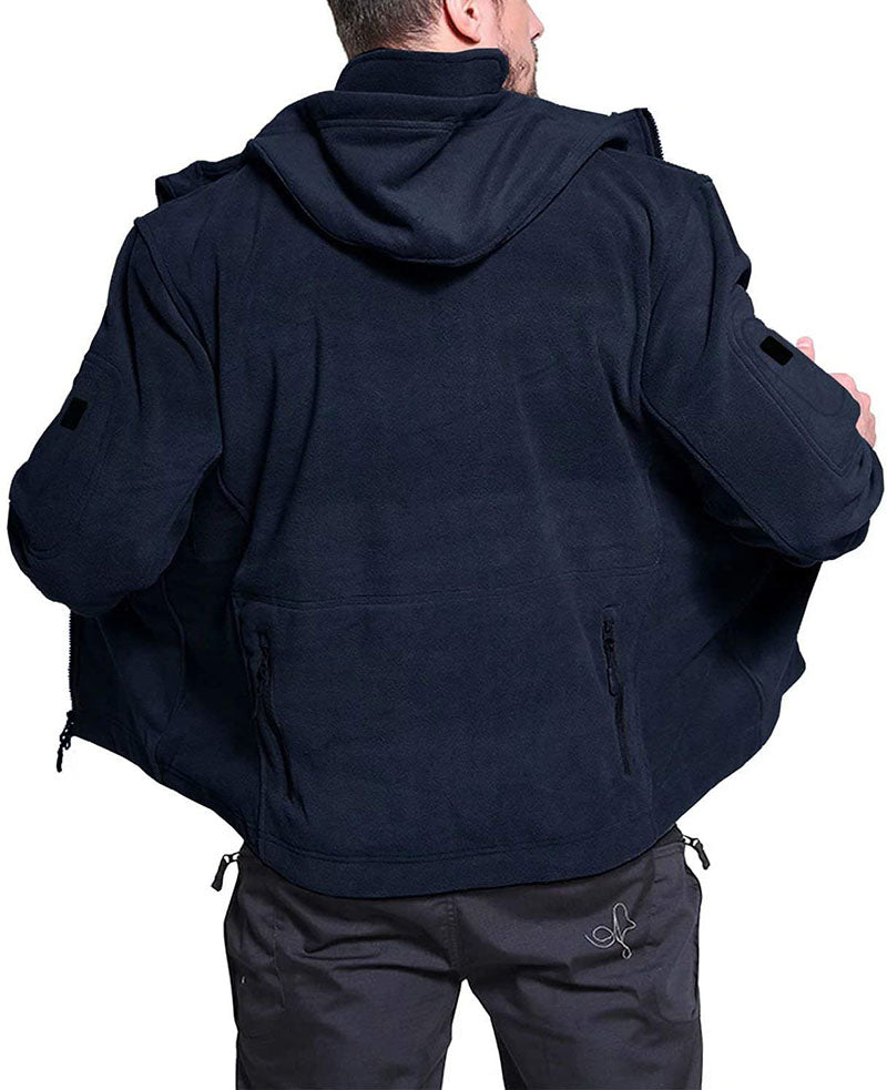 Chaqueta Táctica Con Capucha Para Hombre | Multibolsillos