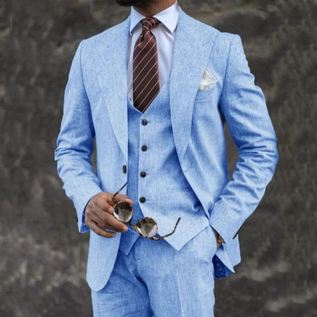 Traje Para Invitado De Boda Moderno De Tres Piezas Para Hombre | Hecho A Medida