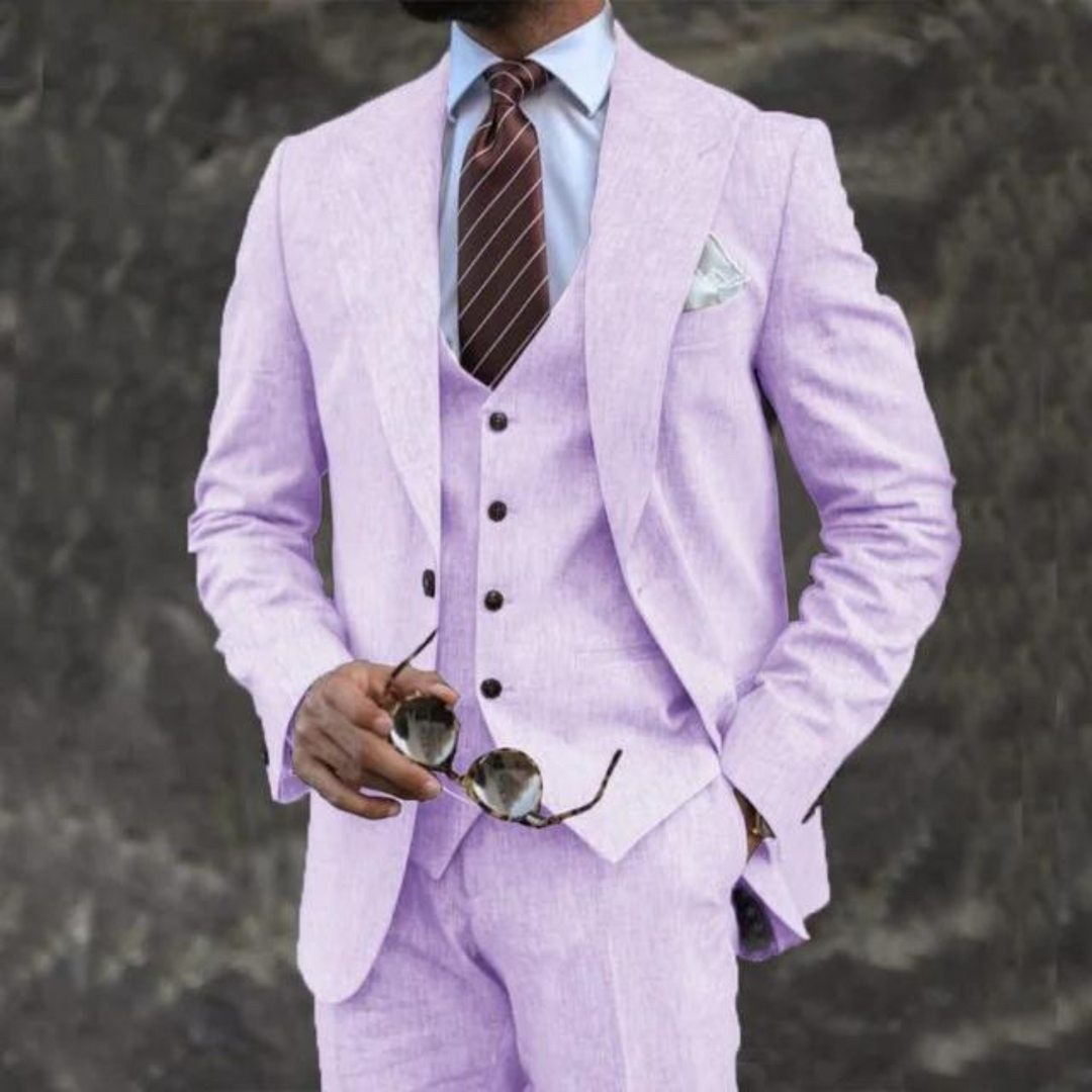 Traje Para Invitado De Boda Moderno De Tres Piezas Para Hombre | Hecho A Medida
