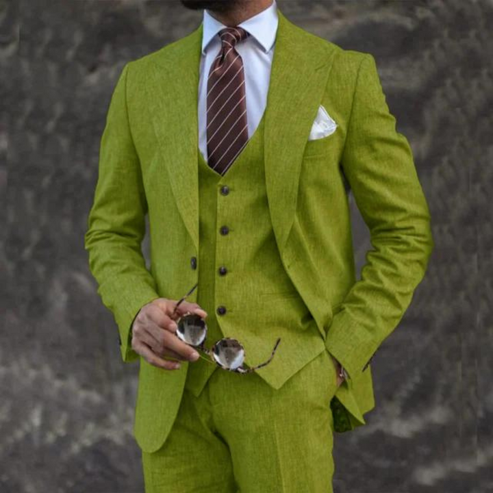 Traje Para Invitado De Boda Moderno De Tres Piezas Para Hombre | Hecho A Medida