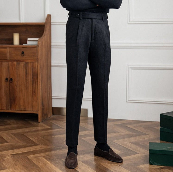 Hombre Corte Ajustado Pantalones Formales | Clásico