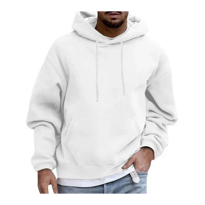 Sudadera Con Capucha Y Bolsillo Canguro Para Hombre | Manga Larga