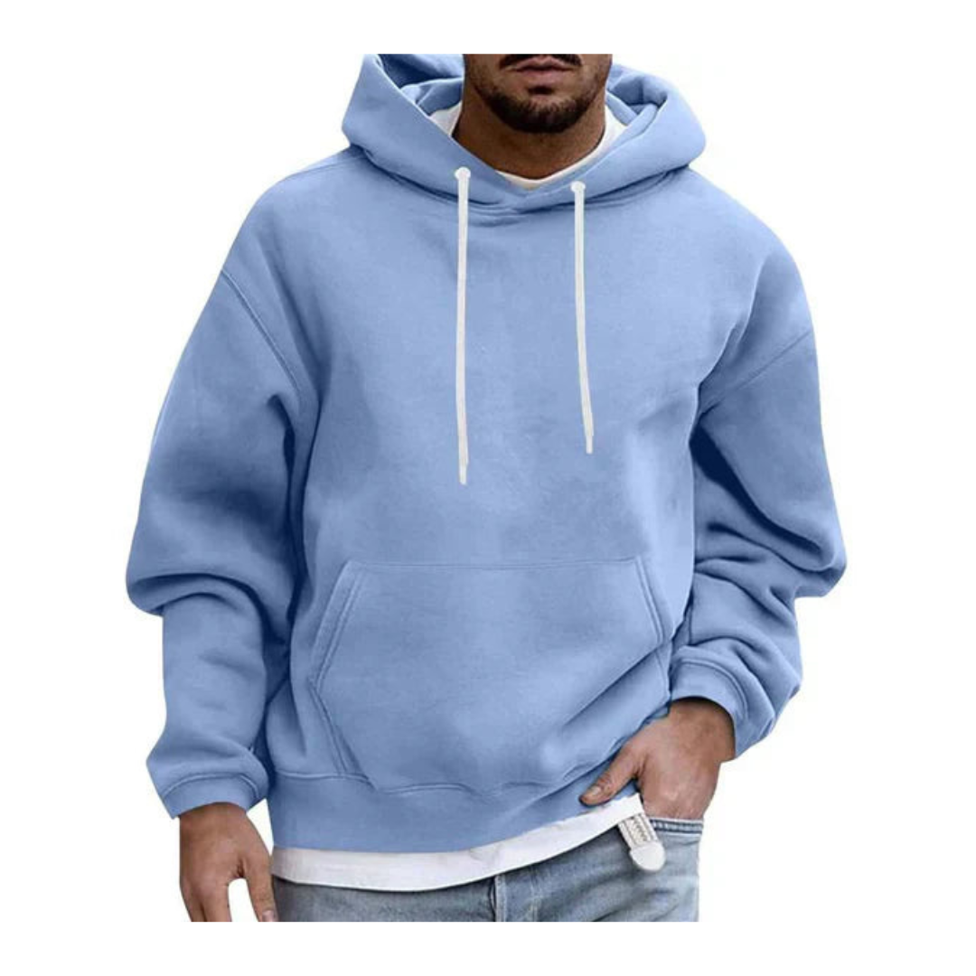 Sudadera Con Capucha Y Bolsillo Canguro Para Hombre | Manga Larga