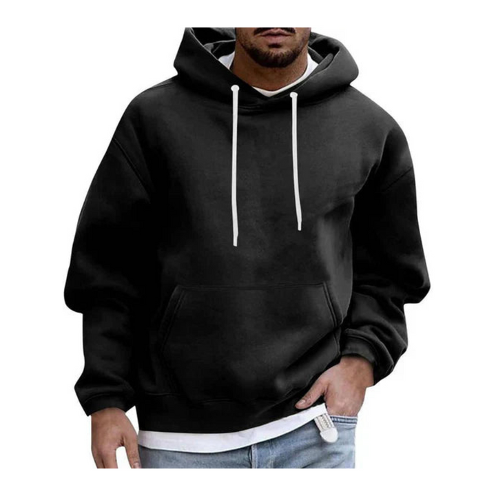 Sudadera Con Capucha Y Bolsillo Canguro Para Hombre | Manga Larga