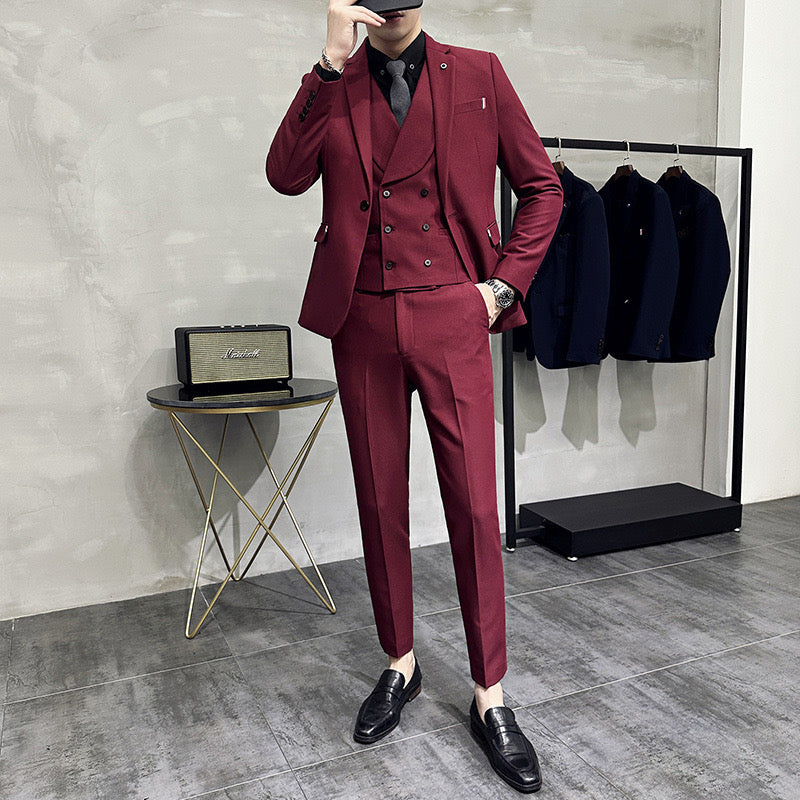 Traje Formal Entallado Para Invitados A Bodas | Bolsillos Delanteros