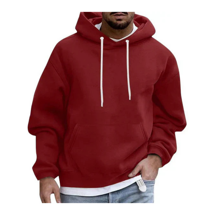 Sudadera Con Capucha Y Bolsillo Canguro Para Hombre | Manga Larga