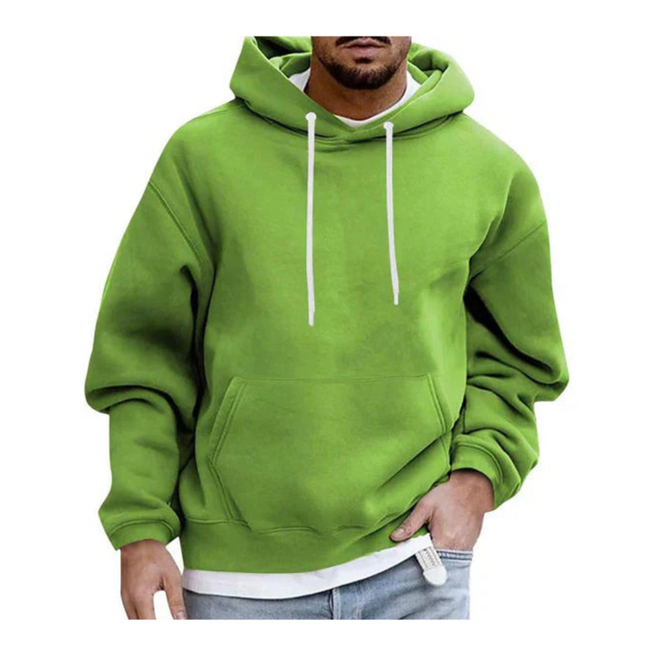 Sudadera Con Capucha Y Bolsillo Canguro Para Hombre | Manga Larga