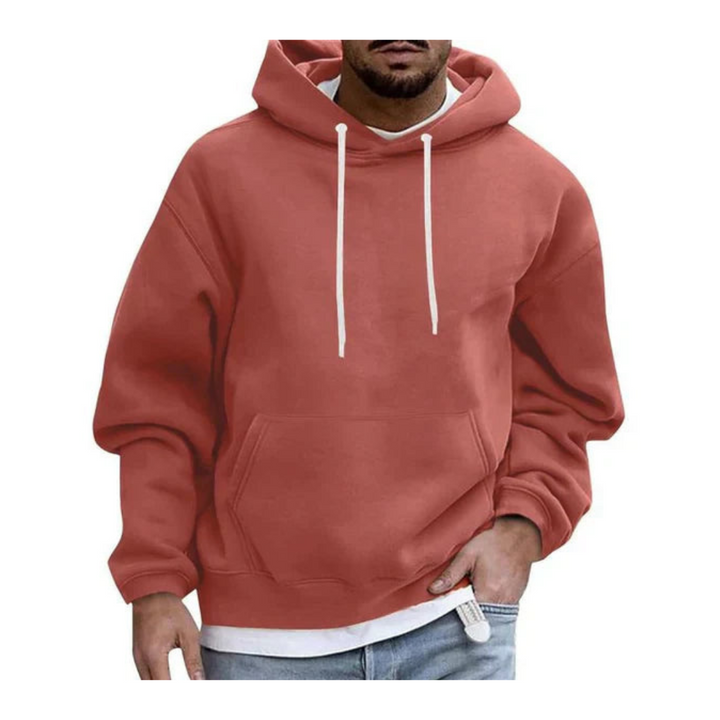 Sudadera Con Capucha Y Bolsillo Canguro Para Hombre | Manga Larga