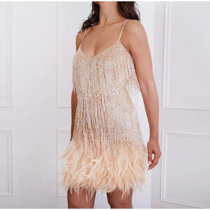 Vestido De Fiesta De Lentejuelas Para Mujer | Mini