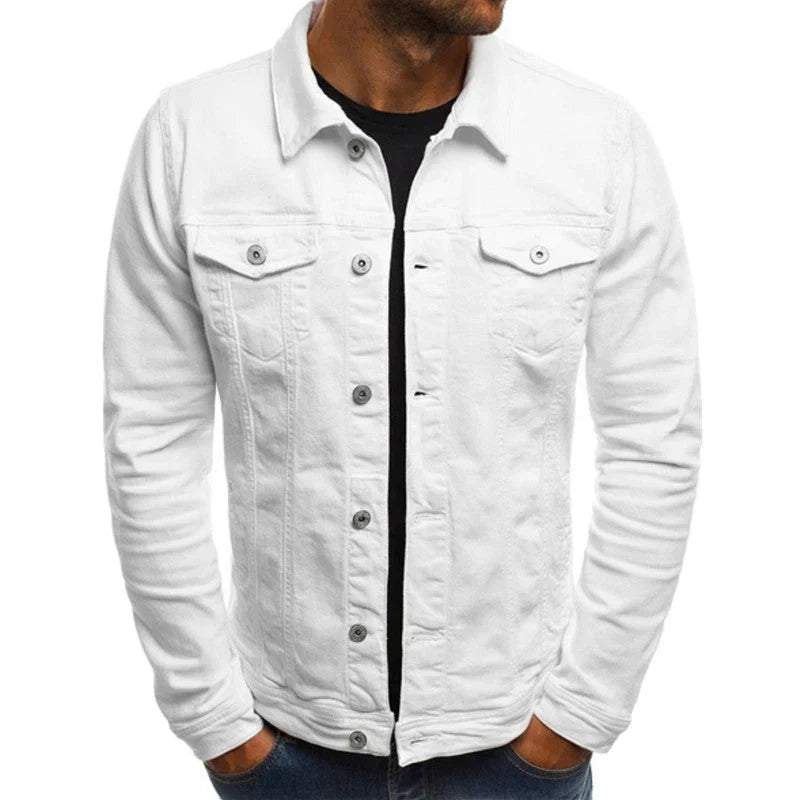 Chaqueta De Manga Larga Con Botones Para Hombre | Bolsillos En El Pecho