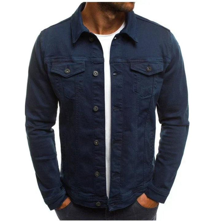 Chaqueta De Manga Larga Con Botones Para Hombre | Bolsillos En El Pecho