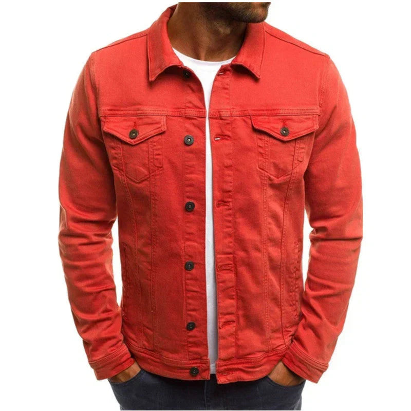 Chaqueta De Manga Larga Con Botones Para Hombre | Bolsillos En El Pecho