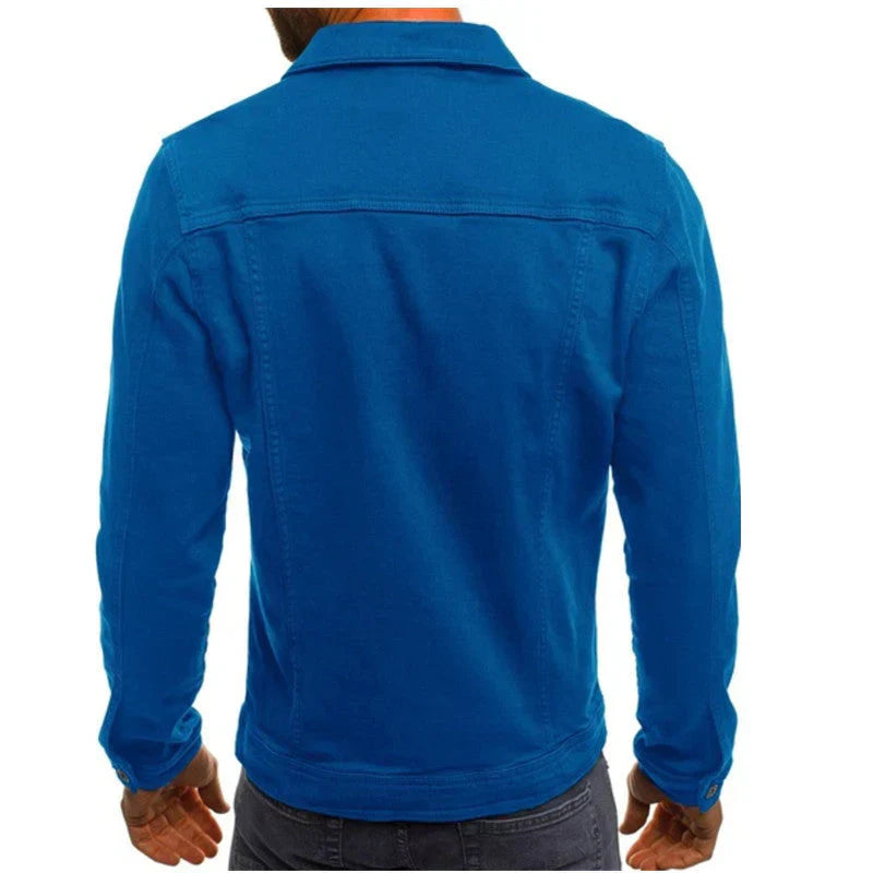 Chaqueta De Manga Larga Con Botones Para Hombre | Bolsillos En El Pecho