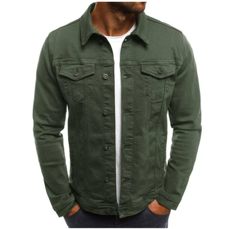 Chaqueta De Manga Larga Con Botones Para Hombre | Bolsillos En El Pecho