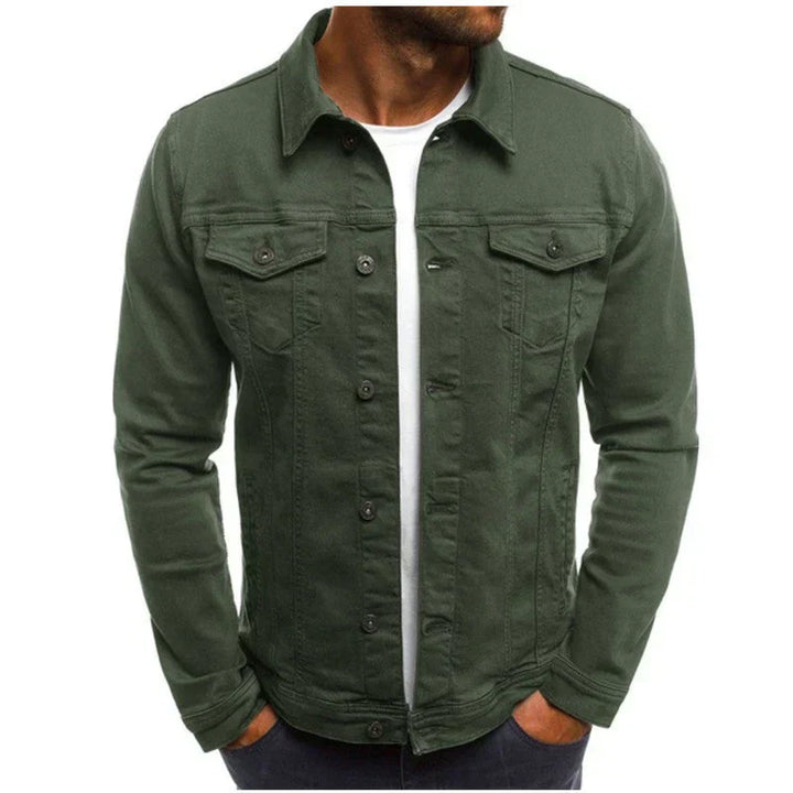 Chaqueta De Manga Larga Con Botones Para Hombre | Bolsillos En El Pecho