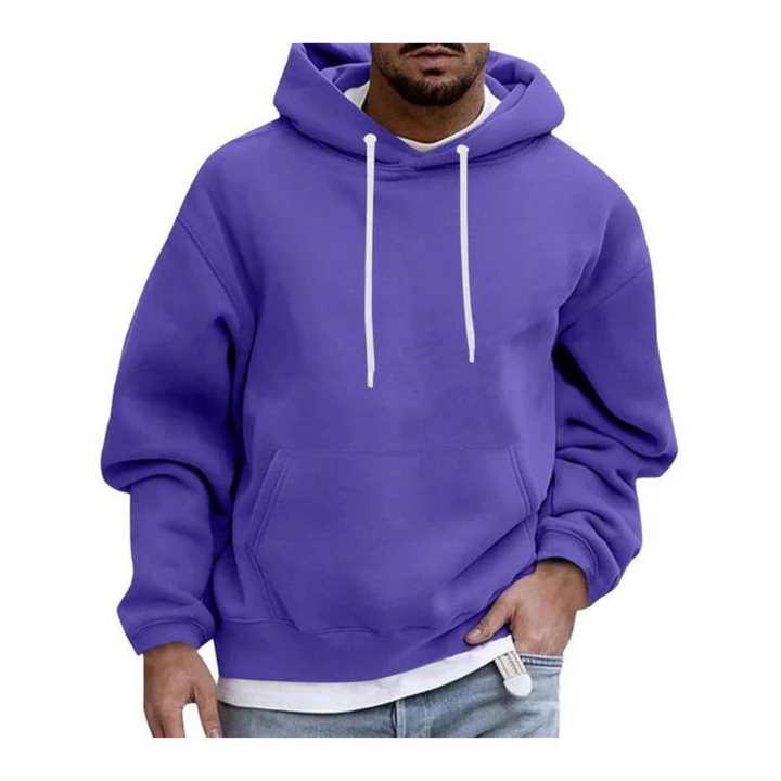 Sudadera Con Capucha Y Bolsillo Canguro Para Hombre | Manga Larga