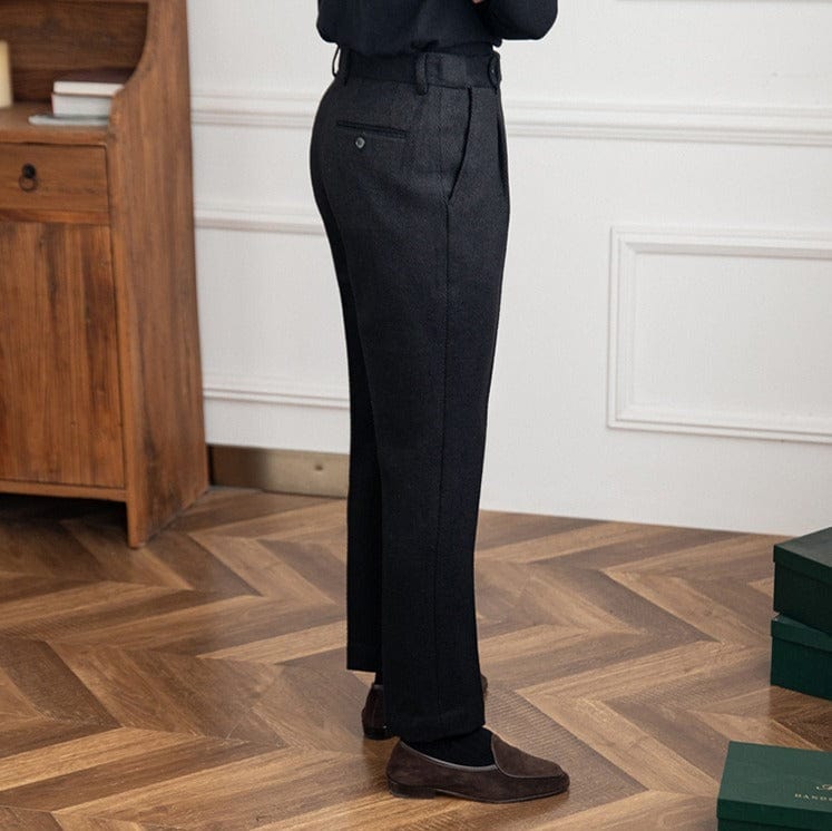Hombre Corte Ajustado Pantalones Formales | Clásico