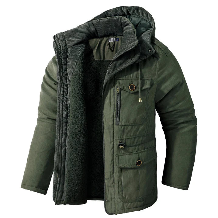 Chaqueta Gruesa Y Cálida De Invierno Con Cremallera Para Hombre | Clásica