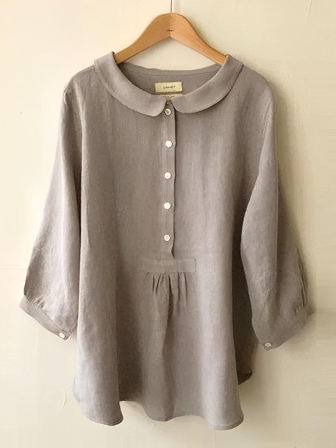 Blusa De Botones Con Estilo Para Mujer | Mangas 3/4