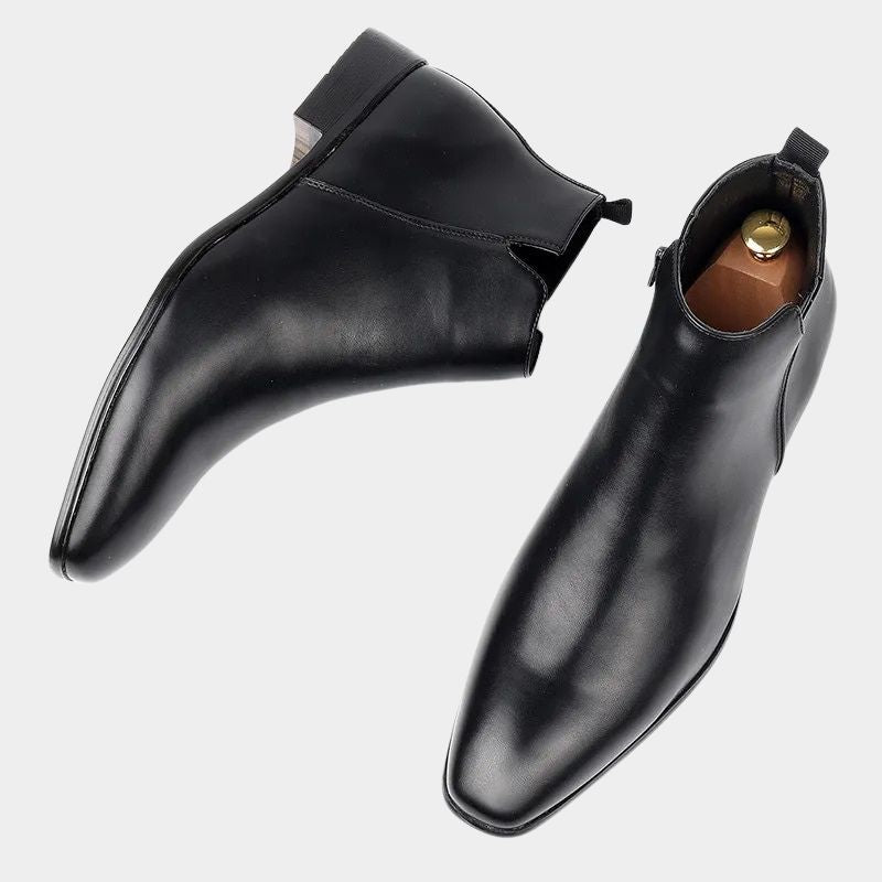 Botines Elegantes para Hombre | Cremallera Lateral