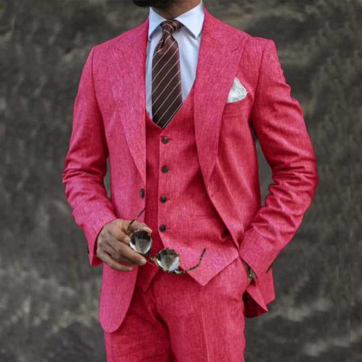 Traje Para Invitado De Boda Moderno De Tres Piezas Para Hombre | Hecho A Medida