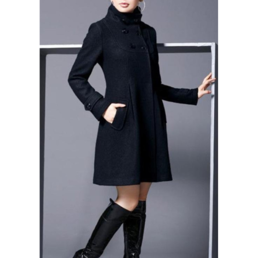 Abrigo Con Capucha Y Bolsillos Delanteros Para Mujer | Invierno