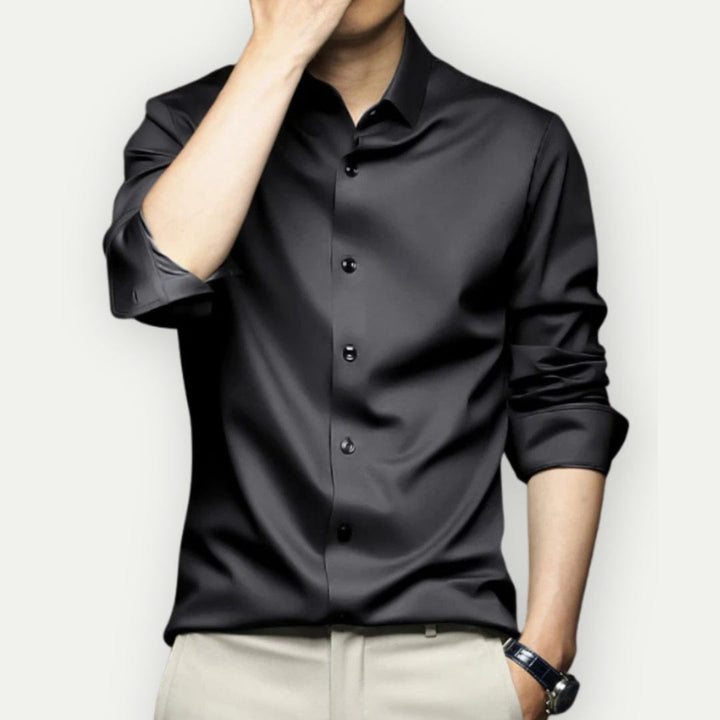 Camisa Formal De Manga Larga Para Hombre | Con Botones