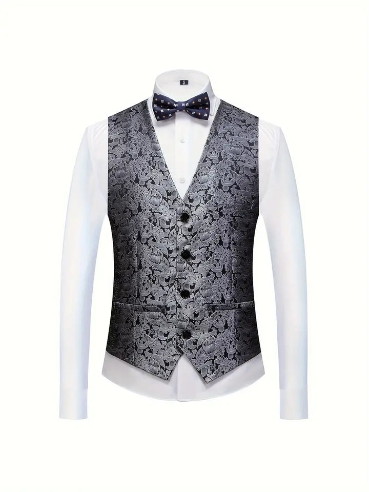 Traje De Invitados De Boda De Clásico 3 Piezas Para Hombre | Corte Ajustado
