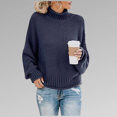 Jersey De Manga Larga De Punto Para Mujer | Cálido