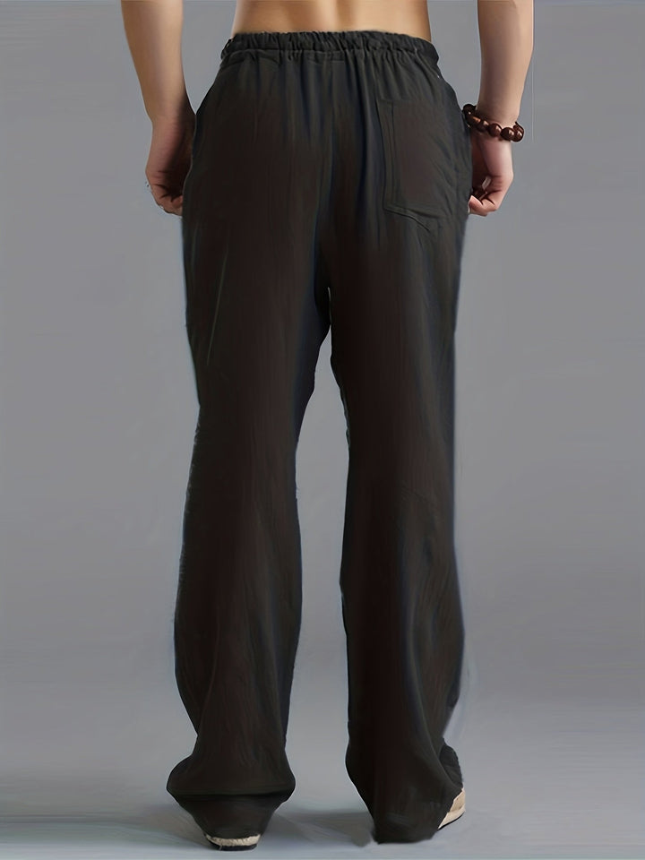 Pantalones Rectos Para Hombre | Cintura Elástica