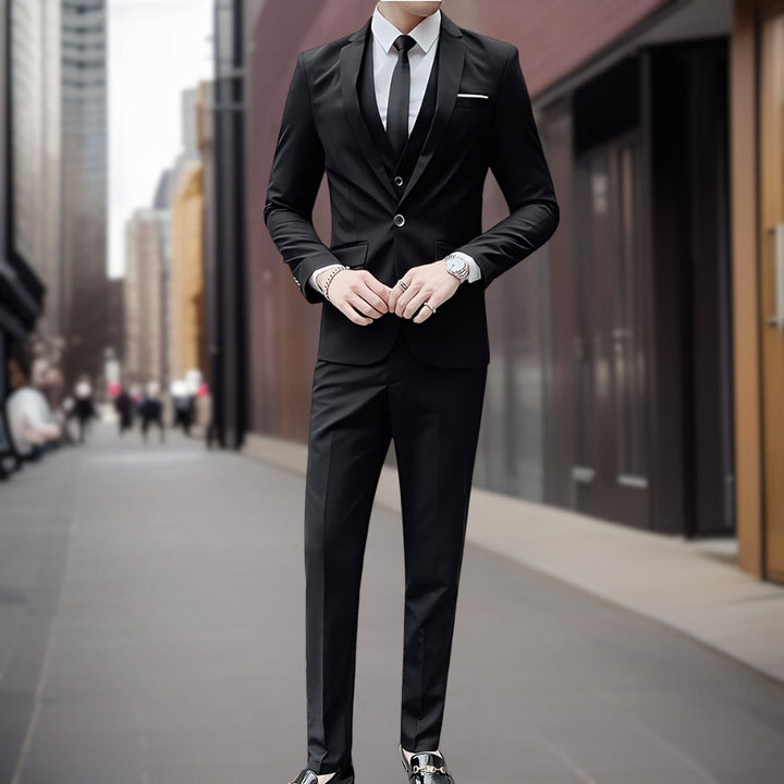 Traje Para Invitado De Boda Clásico De Tres Piezas Para Hombre | Gemelos