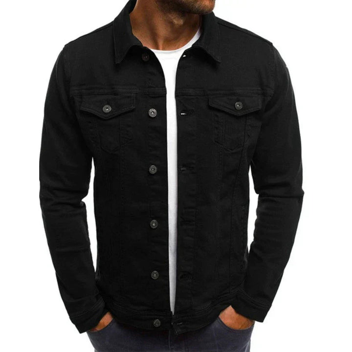 Chaqueta De Manga Larga Con Botones Para Hombre | Bolsillos En El Pecho