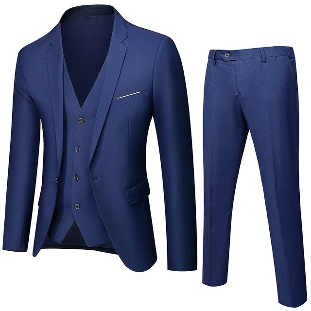 Traje Para Invitado De Boda Clásico Moderno Para Hombre | Tres Piezas