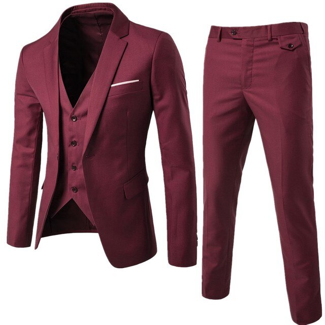 Traje Para Invitado De Boda Clásico Moderno Para Hombre | Tres Piezas
