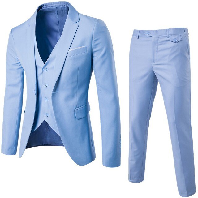 Traje Para Invitado De Boda Clásico Moderno Para Hombre | Tres Piezas