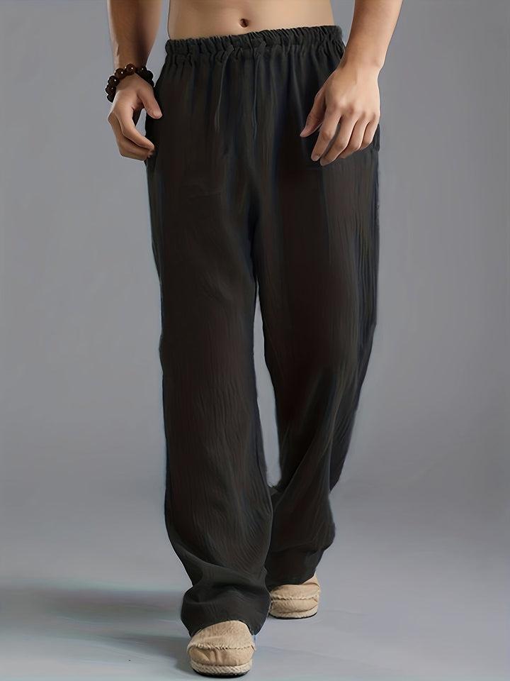 Pantalones Rectos Para Hombre | Cintura Elástica
