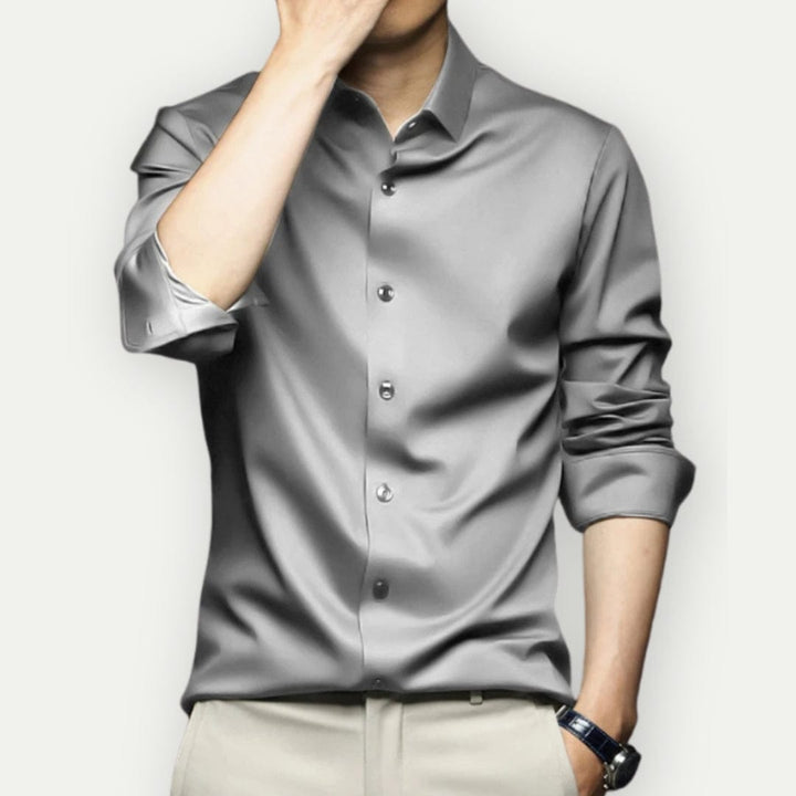Camisa Formal De Manga Larga Para Hombre | Con Botones