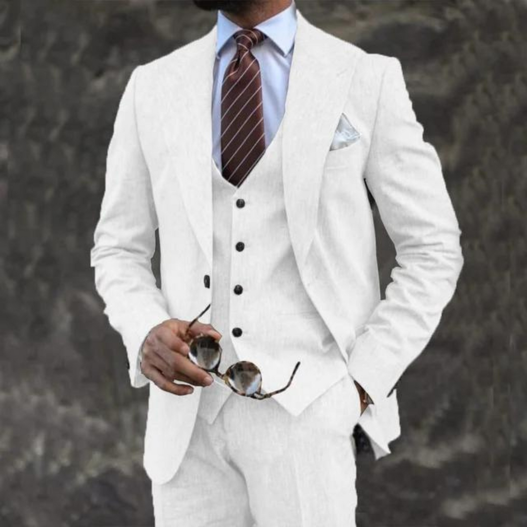 Traje Para Invitado De Boda Moderno De Tres Piezas Para Hombre | Hecho A Medida